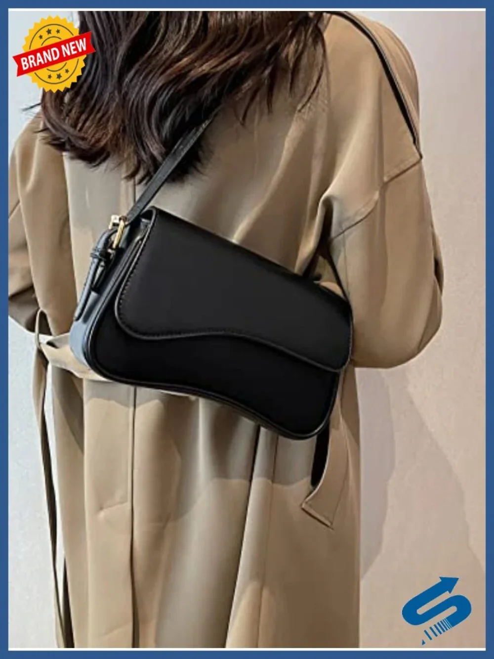 Verdusa Faux Leather Hobo Crossbody Shoulder Bag with Top Handle